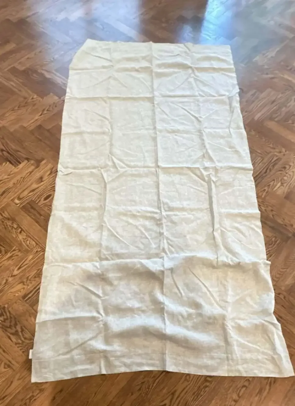 Quince European Linen Curtain 48 in x 96 in Sage green heather room darkening si